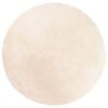 vidaXL Teppich HUARTE Kurzflor Weich und Waschbar Beige &Oslash; 160 cm
