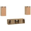 vidaXL TV-Schrank-Set 4 pcs Artisan-Eiche 30,5 x 30 x 60 cm