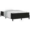 vidaXL Boxspringbett mit Matratze Schwarz 120 x 190 cm Stoff