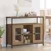 vidaXL Sideboard Artisan-Eiche 100 x 35 x 80 cm Holzwerkstoff