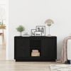 vidaXL Sideboard Schwarz Eichen-Optik 102 x 35 x 60 cm Holzwerkstoff
