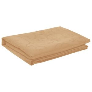 vidaXL Tischdecke Rund Beige &Oslash; 140 cm