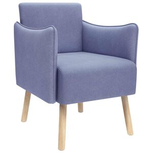 vidaXL Akzentstuhl Jeans blau Stoff