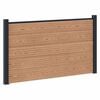 vidaXL zaunset 180 x 105 cm WPC und Aluminium Braun