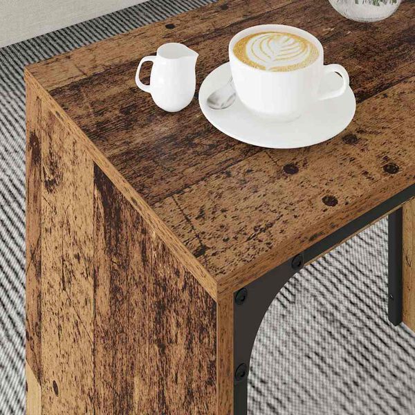 vidaXL Couchtisch 3 pcs Altholz Holzwerkstoff
