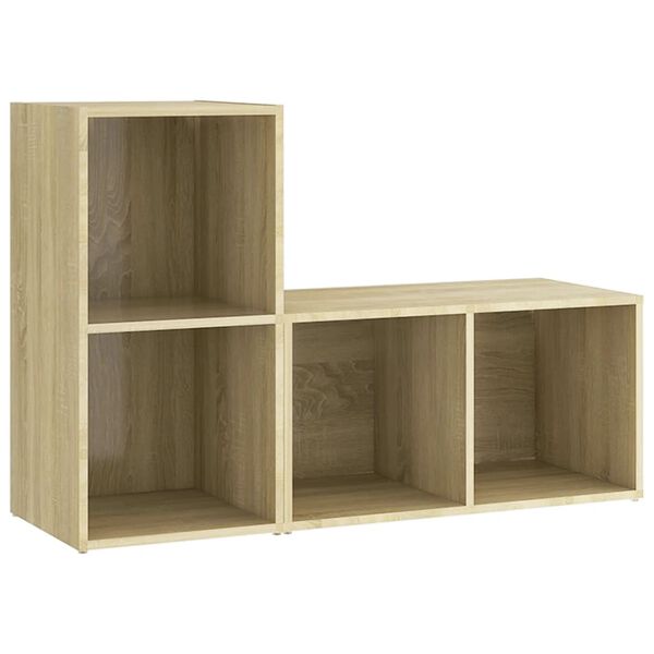 vidaXL TV-Schränke 2 Stk. Sonoma-Eiche 72x35x36,5 cm Holzwerkstoff