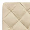 vidaXL Bettgestell ohne Matratze Creme 90x200 cm Stoff