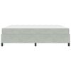 vidaXL Bettrahmen mit Matratze Hellgrau 200 x 200 cm Stoff