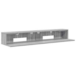 vidaXL Studiotisch Sonoma-Grau 152 x 36 x 19,5 cm Holzwerkstoff