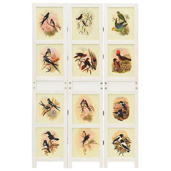 vidaXL Romdivider-Panel Wei&szlig; 212 x 165 cm MDF