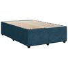 vidaXL Boxspringbett mit Matratze Blau 120x200 cm Samt