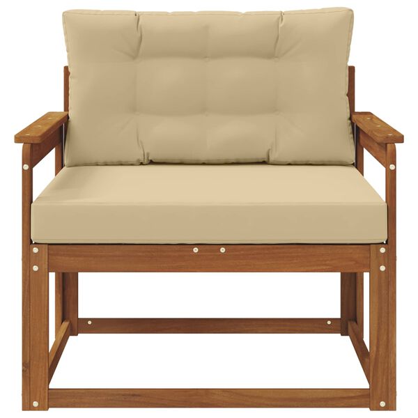 vidaXL Outdoor Mittelsofa Massivholz Akazie Natur