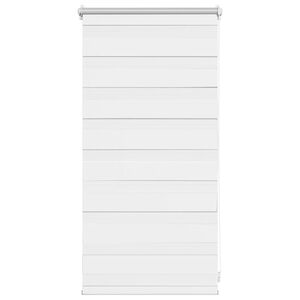 vidaXL Zebra-Rollo 40,9 x 100 cm, Stoffbreite 36,7 cm, Wei&szlig;