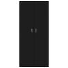 vidaXL Kleiderschrank Schwarz 90x52x200 cm Holzwerkstoff
