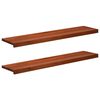 vidaXL Treppenstufen 2 stk. 110 x 25 x 2 cm Braun Massivholz Buche