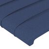 vidaXL Kopfteil mit Ohren Blau 203x23x78/88 cm Stoff