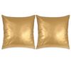 vidaXL Kissen-Set 2 Stk. PU 60 x 60 cm Golden