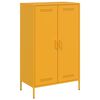 vidaXL Highboard Senfgelb 68x39x113 cm Stahl