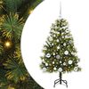 vidaXL K&uuml;nstlicher klappbarer Weihnachtsbaum mit Tannenzapfen 150 cm