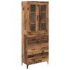 vidaXL Highboard Altholz 69,5 x 34 x 180 cm Holzwerkstoff