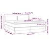 vidaXL Boxspringbett mit Matratze Rosa 160x200 cm Samt
