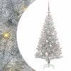 vidaXL Weihnachtsbaum mit 150 LEDs mit St&auml;nder Silber 120 cm PET
