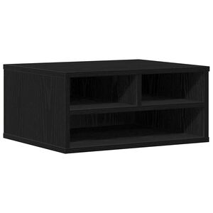 vidaXL Druckerst&auml;nder Schwarz Eichen-Optik 49 x 40 x 22,5 cm