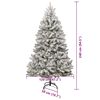 vidaXL K&uuml;nstlicher Weihnachtsbaum Gr&uuml;n und Wei&szlig; 240 cm PVC und Metall