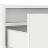 vidaXL TV-Schrank mit LED-Leuchten Wei&szlig; 100x35,5x25 cm