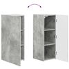 vidaXL TV-Schrankset Wandmontiert 2 pcs Beton Grau Holzwerkstoff
