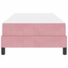 vidaXL Boxspringbett mit Matratze Rosa 100 x 220 cm Stoff