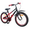 vidaXL Kinderfahrrad 18 Zoll f&uuml;r 5-7 Jahre alt Blau Schwarz