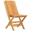 vidaXL Gartenstühle 2 Stk. Klappbar 47x47x89 cm Massivholz Teak