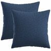 vidaXL Kissenbezug 2 stk. HEERLEN Blau 30 x 30 cm Stoff