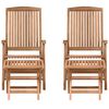 vidaXL Garten Lounge Set 4 pcs Braun Massivholz Teak