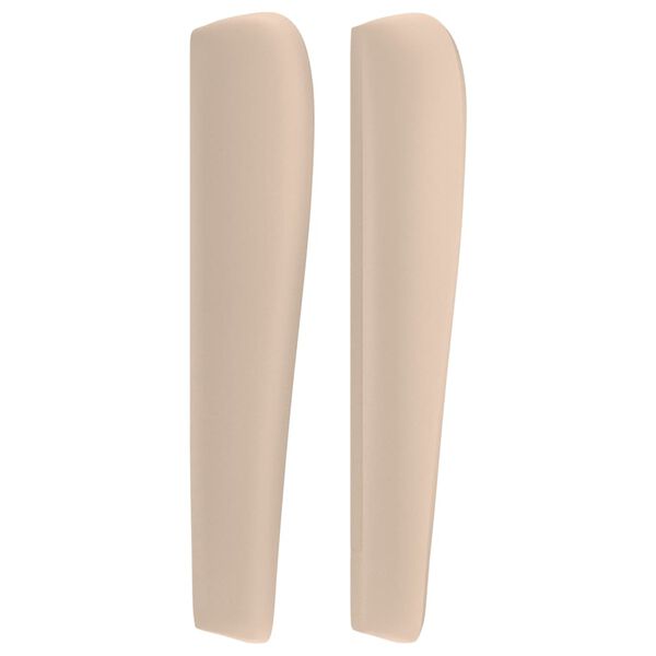 vidaXL Kopfteil mit Ohren Cappuccino-Braun 203x23x118/128cm Kunstleder