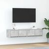 vidaXL TV-Schr&auml;nke 2 Stk. Betongrau 60x31x25,5 cm Holzwerkstoff