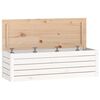 vidaXL Truhe Wei&szlig; 109x36,5x33 cm Massivholz Kiefer