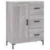 vidaXL Highboard Grau Sonoma 69,5x34x180 cm Holzwerkstoff
