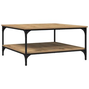 vidaXL Couchtisch Artisan-Eiche 80 x 80 x 40 cm Holzwerkstoff