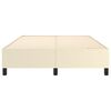 vidaXL Boxspringbettgestell Creme 140x200 cm Kunstleder