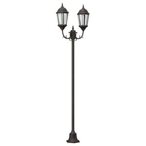 vidaXL Garten-Licht Bronze 68 x 20 x 235 cm Aluminium und Glas