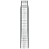 vidaXL Gabionen mit Hochbogen 9 Stk. 300x50x220/240cm Verzinktes Eisen