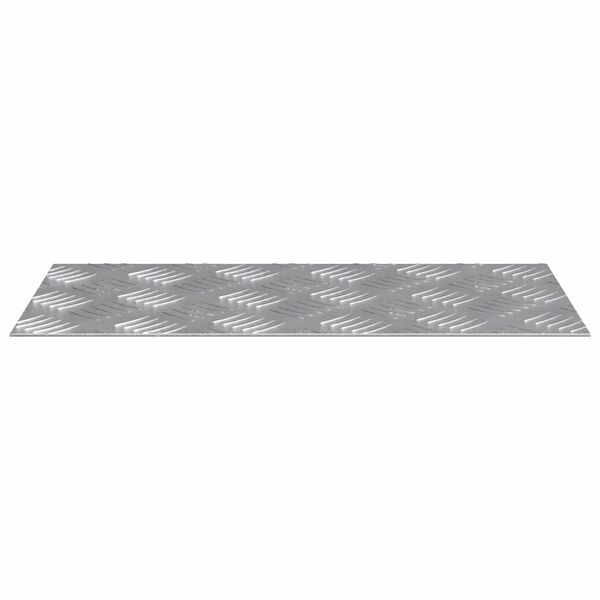 vidaXL Treppe Tritt Rechtwinklig 2 pcs Silber 40 x 20 cm Aluminium