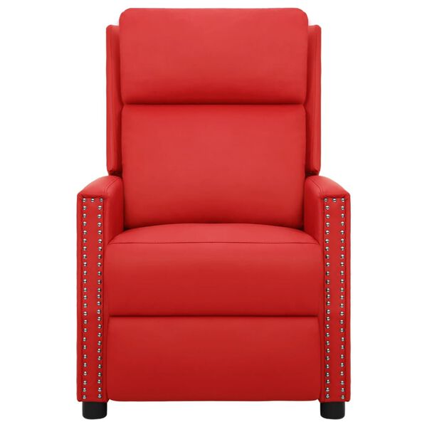 vidaXL Massagesessel Rot Kunstleder