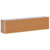 vidaXL Hochbeet Hellbraun 290 x 50 x 68 cm Verzinkter Stahl
