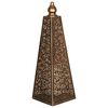 Luxform Lighting LED-Batterieleuchte Pyramid 45 cm Kupfer