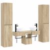 vidaXL Badezimmerm&ouml;bel-Set 5 stk. Sonoma-Eiche 33 x 34,5 x 160 cm