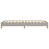 vidaXL Bettgestell ohne Matratze Hellgrau 90x200 cm Stoff