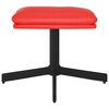 vidaXL Fußhocker Rot 60x60x36 cm Kunstleder